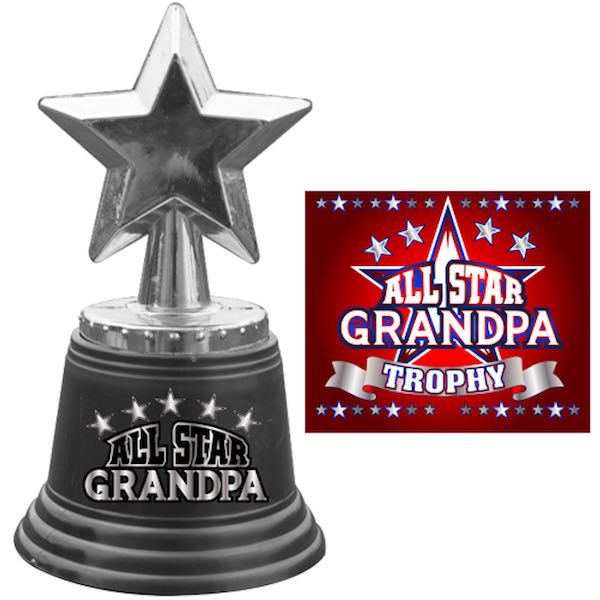 All Star Grandpa Silver Trophy