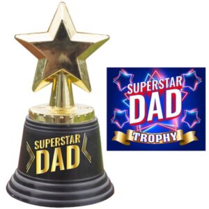 School Holiday Shop Superstar Dad Gold Trophy