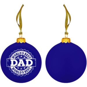 School Holiday Shop Worlds Best Dad Ornament