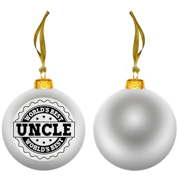 School Holiday Shop World's Best Uncle Ornament