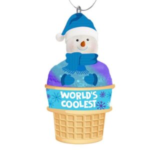 Worlds Coolest Snowy Cone Ornament