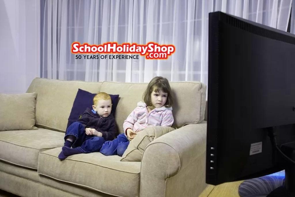 School Holiday Shop- Does tv cause childhood obesity promo