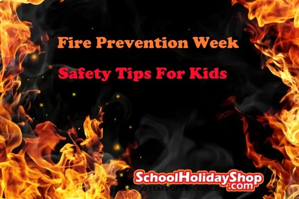 School Holiday Shop Fire prevention week promo