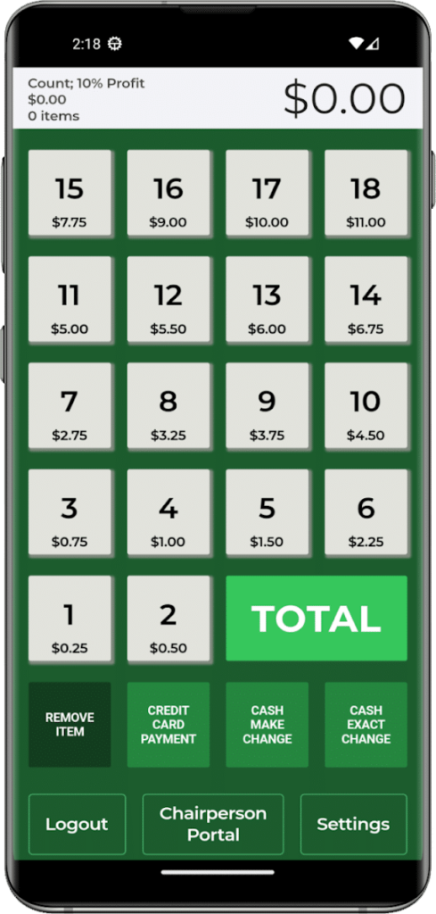 School Holiday Shop App Calculator