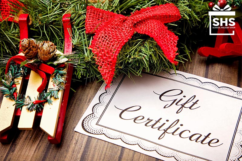 School Holiday Shop Gift Certificates