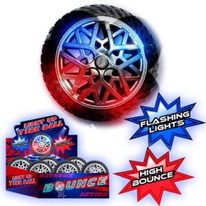 Boost your fundraising initiative this holiday season with our high bounce, light-up toy tire ball! It's sure to captivate the attention of potential supporters, featuring dazzling flashing lights. This fun, appealing item is perfect for all types of fundraisers, greatly appreciated in our school and organization fundraising catalogs. Increase your profits and spirit with this engaging addition to your campaign!