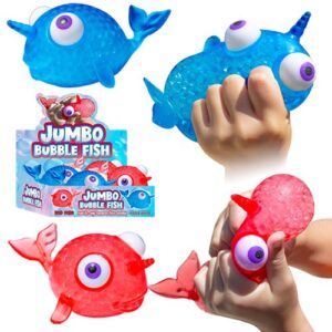 Introducing our vibrant and enticing collection of Bubble Fish Toys, designed to engage your fundraising elements with a pop of fun. This collection features an array of squeezable toys filled with gel beads that are sure to capture interest and excitement. To further enhance the appeal, they are beautifully packaged, creating an ideal product for your school or organization's holiday fundraiser through our fundraising catalog offerings. These bubble fish toys not only provide entertainment but also assist in generating funds to support your cause. Attractively drive your fundraising initiatives this holiday season with these playful must-haves!