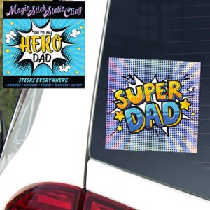 Showcase your support for dads and throw in a hint of superhero magic with our festive car window clings! Our fundraising catalog offers designs exclusively crafted to celebrate fatherhood. These vibrant, superhero-themed messages can be displayed proudly on any vehicle - a perfect addition to your school or organization's holiday fundraiser!