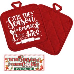 Boost your school or organization's holiday fundraising efforts with our beautiful Red Quilted Potholders. They bear a festive print that reads, "tis the season for baking cookies," turning kitchen essentials into warm holiday messages. Ideal for catering to your supporters' practical needs while resonating with their holiday sentiment, these potholders can turn your fundraiser into a memorable event. Request our fundraising catalog today!