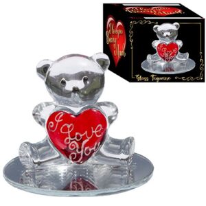 Discover our "I Love You" Glass Teddy Bear Figurine, a unique addition to your next fundraising catalog. This charming item features an adorable glass teddy bear clutching a romantic red heart with the heartfelt message of “I love you”. It's presented in an attractive packaging, making it a wonderful gift option for holiday fundraisers. Raise more funds effortlessly with our beautifully crafted fundraising items that appeal to a wide range of supporters!