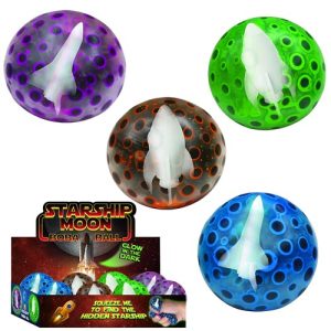 Introducing the "Starship Moon Boba Ball" collection—an exciting addition to your fundraising catalog that will launch your organization's efforts to new heights! Delight supporters with a set of four vibrant bouncy balls, each featuring mesmerizing glowing rocket ships encased within. These visually captivating and playful items are perfect for sparking joy and igniting imaginations this holiday season. Include the "Starship Moon Boba Ball" in your fundraiser and watch as enthusiasm soars, helping you reach your financial goals with ease!.