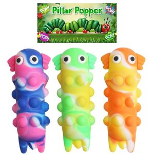 Introducing our vibrant series of "Pillar Popper" silicone toys — the ultimate tool for your school's holiday fundraiser! Watch excitement bubble over with these three lively, caterpillar-shaped toys, each bursting with colorful appeal and engaging pop features. Displayed against our cheerful "Pillar Popper" packaging that showcases a delightful cartoon caterpillar amidst grassy fields, these toys are not just fun and interactive but also the perfect way to boost your fundraising success. Transform school and community events into a playground of possibilities while supporting great causes this holiday season!.