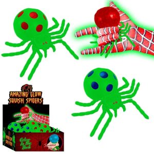 Illuminate your holiday fundraising efforts with our Glow-in-the-Dark Squishy Spider Toys! These enchanting toys feature vibrant green colors and captivating red or blue polka-dotted balls. Packaged to perfection and showcased on a hand with an intriguing web pattern, these playful items promise to capture the imagination of supporters young and old. Perfect for any school or organization looking to dazzle their community while raising essential funds this season! Get your catalog today and watch the excitement unfold one squish at a time.