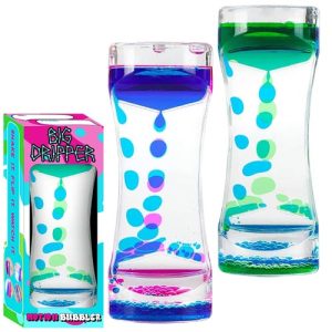 Enhance your holiday fundraising efforts with our delightful Liquid Motion Bubbler Duo! Each set includes two captivating bubblers filled with vibrant, colorful droplets—one featuring a mesmerizing blend of blue and pink, and the other showcasing a serene mix of blue and green. These visually stimulating treasures are not just eye-catching; they're irresistible conversation starters that supporters of all ages will adore. Presented in an attractive packaging box to the left, this set is perfect for sparking interest and raising funds for your cause. Add a touch of whimsy to your fundraiser while maximizing earnings this holiday season!.