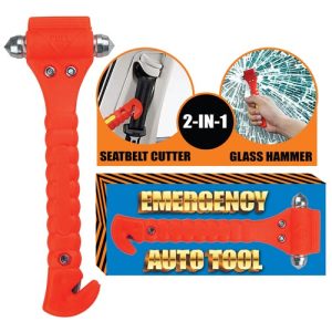 Enhance your holiday fundraising efforts with our essential Orange Emergency Auto Tool! Perfect for on-the-go safety, this versatile 2-in-1 tool features a reliable seatbelt cutter and sturdy glass hammer, ensuring you're prepared for any emergency. Our packaging elevates its value with clear illustrations demonstrating its life-saving functions. Offer peace of mind to your supporters while boosting funds—an ideal gift that embodies both safety and purpose. Partner with us today for a successful fundraiser!.