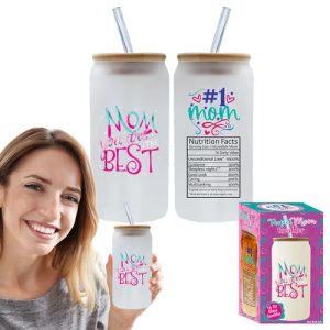 Introducing the "Best Mom Ever" Glass Collection - The perfect way for schools and organizations to fundraise this holiday season! Our beautifully crafted glass jar with a straw is adorned with the heartwarming message, "Mom, you are the best." This thoughtful gift is sure to be a hit in your fundraiser catalog. With its charming design displayed from various angles and packaged in an elegant "Best Mom Ever Beer Can Glass" box, it's a delightful choice for supporters looking to celebrate their incredible moms. Elevate your fundraising efforts and spread joy with each purchase!.